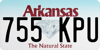 AR license plate 755KPU