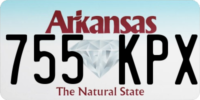 AR license plate 755KPX