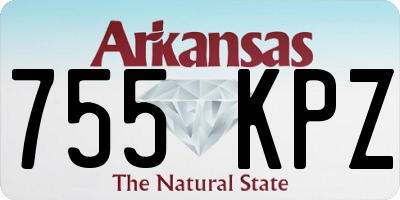 AR license plate 755KPZ