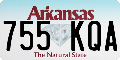 AR license plate 755KQA