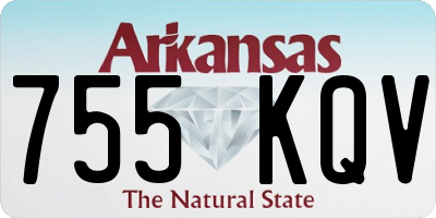 AR license plate 755KQV