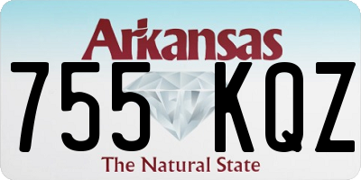 AR license plate 755KQZ