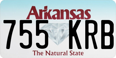 AR license plate 755KRB