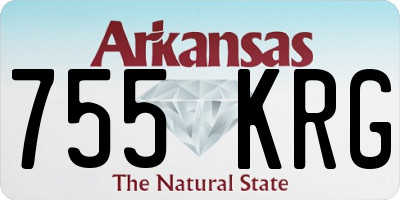 AR license plate 755KRG