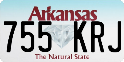 AR license plate 755KRJ
