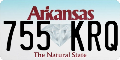 AR license plate 755KRQ