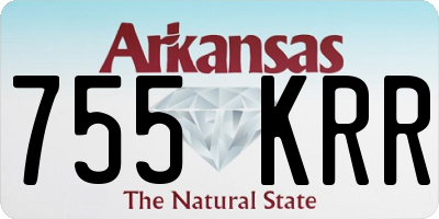 AR license plate 755KRR