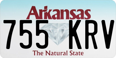 AR license plate 755KRV