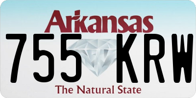 AR license plate 755KRW
