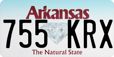 AR license plate 755KRX