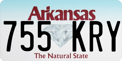 AR license plate 755KRY