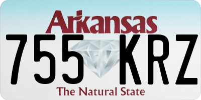 AR license plate 755KRZ