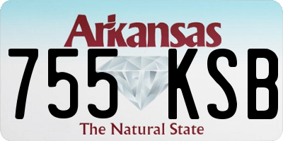 AR license plate 755KSB