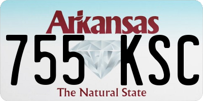 AR license plate 755KSC
