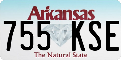 AR license plate 755KSE
