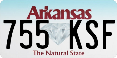 AR license plate 755KSF