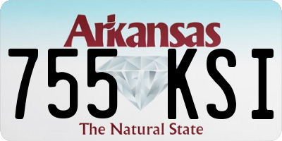 AR license plate 755KSI
