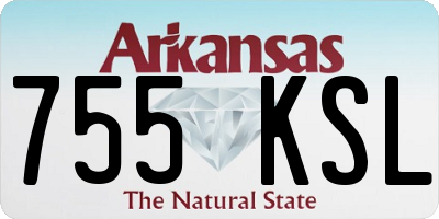 AR license plate 755KSL