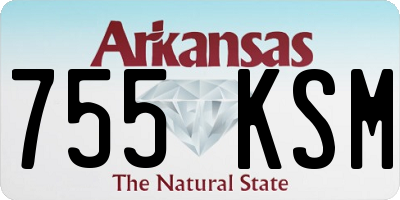 AR license plate 755KSM