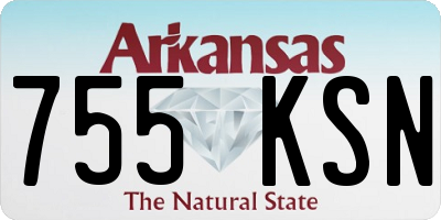 AR license plate 755KSN