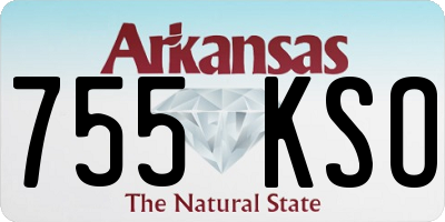 AR license plate 755KSO
