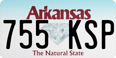 AR license plate 755KSP
