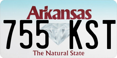 AR license plate 755KST