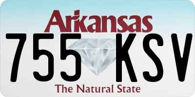 AR license plate 755KSV
