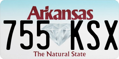 AR license plate 755KSX