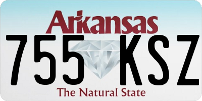 AR license plate 755KSZ