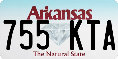 AR license plate 755KTA
