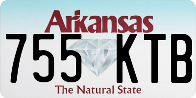 AR license plate 755KTB