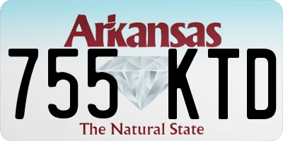AR license plate 755KTD
