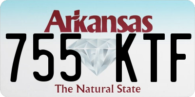 AR license plate 755KTF