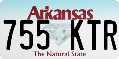 AR license plate 755KTR