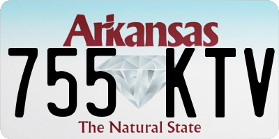 AR license plate 755KTV
