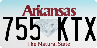 AR license plate 755KTX