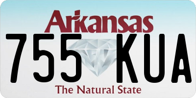 AR license plate 755KUA