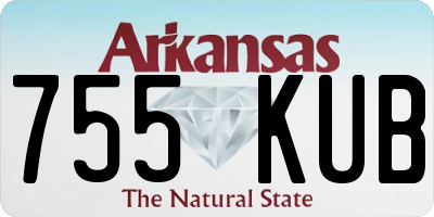 AR license plate 755KUB
