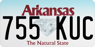 AR license plate 755KUC