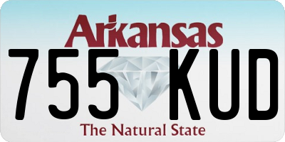 AR license plate 755KUD