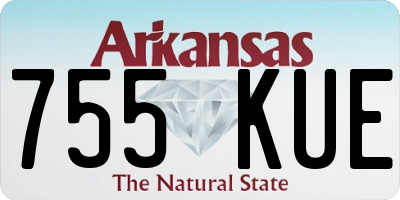 AR license plate 755KUE
