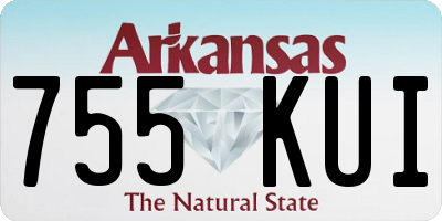 AR license plate 755KUI