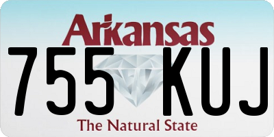AR license plate 755KUJ