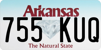 AR license plate 755KUQ