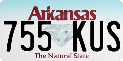 AR license plate 755KUS