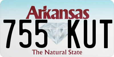 AR license plate 755KUT