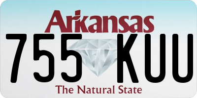 AR license plate 755KUU