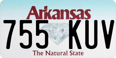 AR license plate 755KUV
