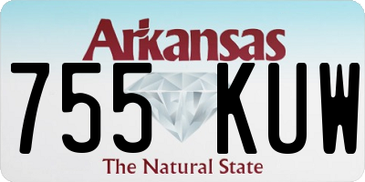AR license plate 755KUW
